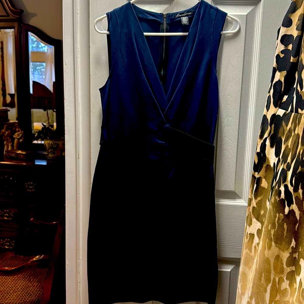 Kenneth Cole navy blue  sleeveless dress